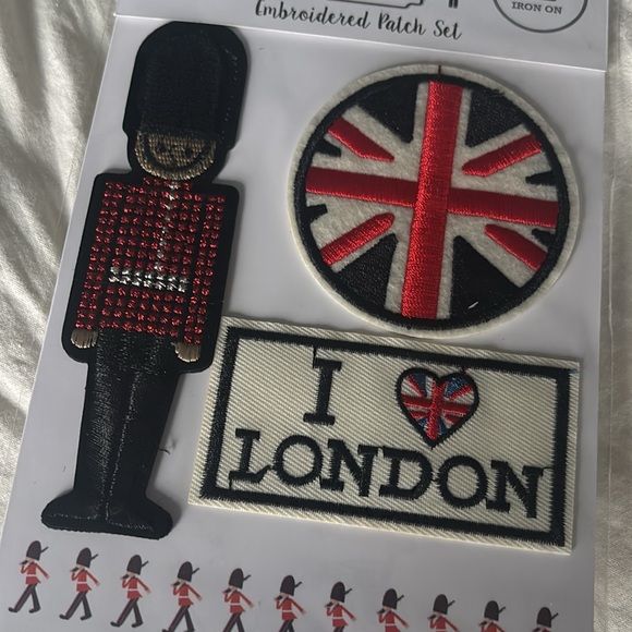 Brilliantly British embroidered patch set - Picture 3 of 3
